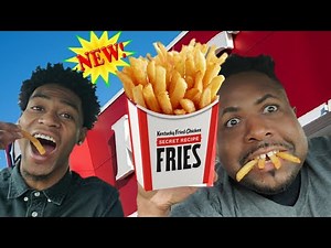 NEW KFC Secret Recipe Fries FAST FOOD video Review