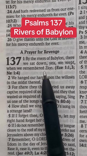 Psalms 137: Reflection on the Rivers of Babylon