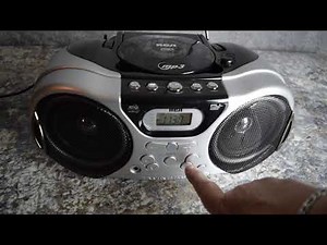 RCA AM/FM Portable Boombox w/CD & MP3 Model #RCD159
