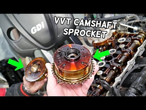 HYUNDAI SANTA FE CAMSHAFT VVT GEAR SPROCKET REPLACEMENT REMOVAL