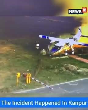Airplane Crash Video | Aircraft Landing Goes Wrong Due To Engine Malfunction | #Shorts | CNN News18