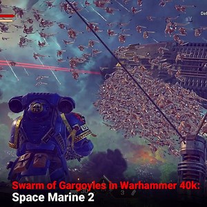 An epic Swarm of Gargoyles in Space marine 2 is both terrifying and awe-inspiring 🤯 | Anonymousyt
