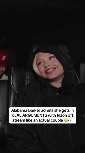 Alabama Barker admits she gets in REAL ARGUMENTS with N3on off stream like an actual couple 😭👀 #n3on #alabamabarker