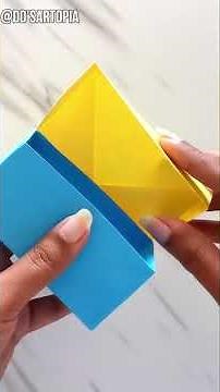 Easy origami box with lid ll How to make a Paper box ll DIY
