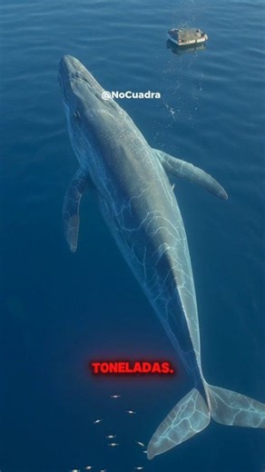 No fue un dinosaurio. La ballena azul supera los 30 metros y pesa más que el Argentinosaurus. Su corazón es del tamaño de un automóvil. El verdadero titán de la Tierra aún nada en nuestros océanos. 🌊 #nocuadra | No Cuadra
