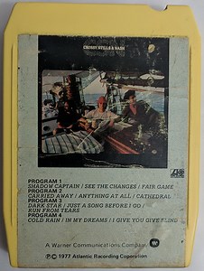 Crosby, Stills & Nash – CSN (1977, Yellow, 8-Track Cartridge)