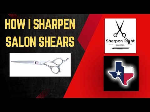 Sharpening Salon Shears Live with Mike White - Sharpen Right Services LLC - League City, Texas