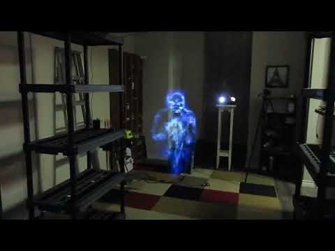 Halloween Ghost Hologram Fog Projection Using Water Vapor