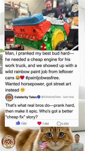 Buddy Wanted a Cheap Engine... So We Built Him One From Leftover Paint Cans