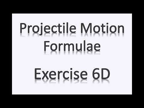 A2 Maths - Mechanics - Projectile Formulas