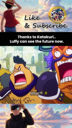 "Can you see the future?" ... Yes he can 💀 #onepiece #luffy
