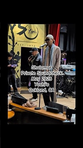 Shalamar Private Soundcheck Live!| May 2026 |Oakland, CA|Yoshi’s #shalamar #howardhewett #livemusic