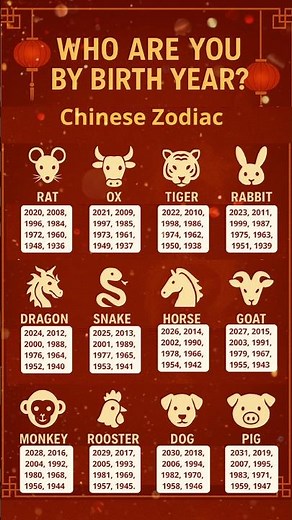What’s Your Chinese Zodiac Sign by Birth Year?