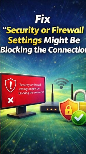 Fix “Firewall Blocking Connection” Error FAST!