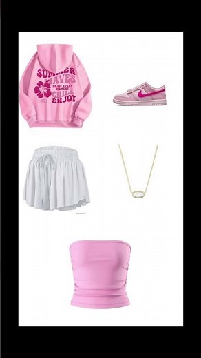 How to style a pink palm puff hoodie!💕🌸🎀#ppp #pinkpalmpuffhoodie #preppy #shorts #viral #5klikes
