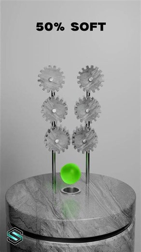 0% vs 100% Sphere X Gears Softness Simulation for Beginners