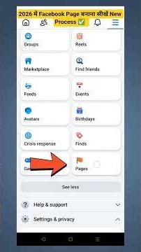 Learn to create a Facebook Page in 2026, New Process ✅ how to create a Facebook page in 2026 🔥🥳