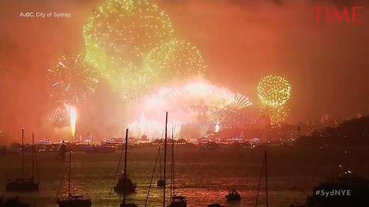 Sydney New Year's Eve fireworks celebration