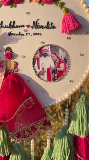 Wedding embroidery hoop ❤️❤️ #trending #embrodering #embroiderylover #wedding