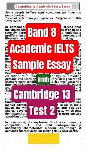 🔥 Band 8 Academic IELTS Sample Essay from Cambridge 13 Test 2 🔥 #ieltswriting #ieltsessaysample