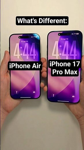 iPhone Air vs. iPhone 17 Pro Max - 5 Differences!