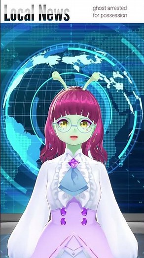funny space alien Vtuber Raiko Star tells the local news 97