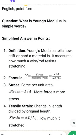 class 9 Young modulus