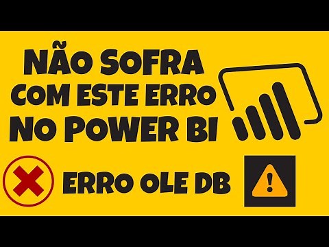 [Power BI] Como arrumar o erro OLE DB ou do ODBC no Power BI