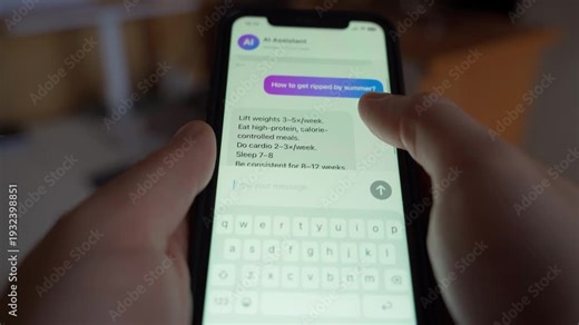 Using an AI assistant on your smartphone to create a training plan