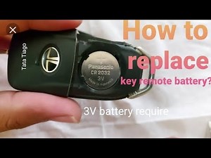 How to replace the battery of the key on Tata Tiago.