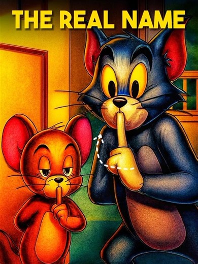 the tom and Jerry name is not the real name of tom and Jerry ! #tomandjerry