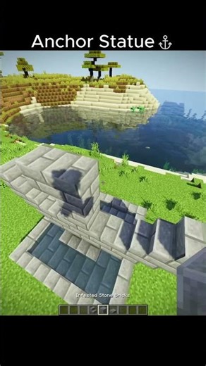 Anchor Statue 🤯 #minecraft #shorts #bome