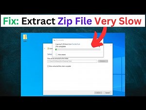Fix: Extract zip file running very slowly 2026-Zip file extract are becoming very slow in windows 10