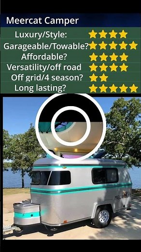 A review of the Meercat: A clever camper that pops up so you can stand. #camper #teardrop #shorts