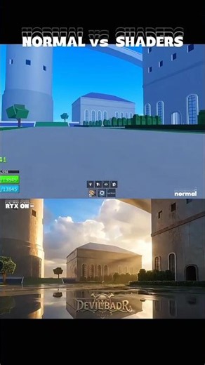 🔥 RTX vs Normal Blox Fruits 🤯 | The Difference is INSANE #bloxfruits #roblox #shorts