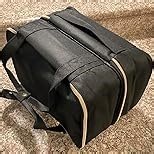 Abbylike Acrylic Paint Organizer Case for up to 56 Bottles (2 Oz) Double Layer Art Supply Storage Bag Alcohol Ink Storage Paint Carry Case with Foam Insert and Inner Pocket(Gray)