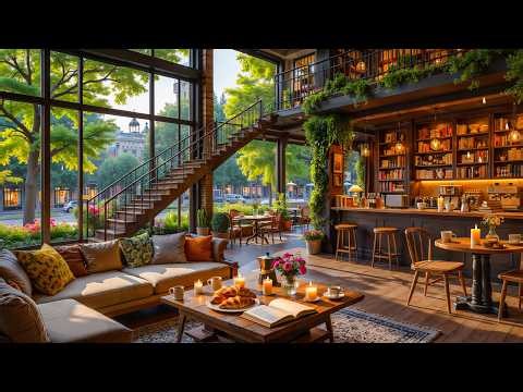 Smooth Jazz Melodies to Melt Stress and Refresh Your Spirit 🌿 Gentle Spring Coffee Jazz Ambience