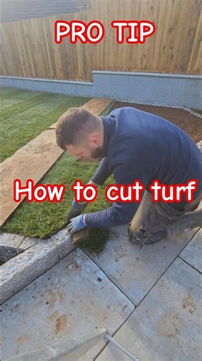 How to cut turf #construction #howto #tips #tipsandtricks #turf ##grass #landscaping #diy #dewalt