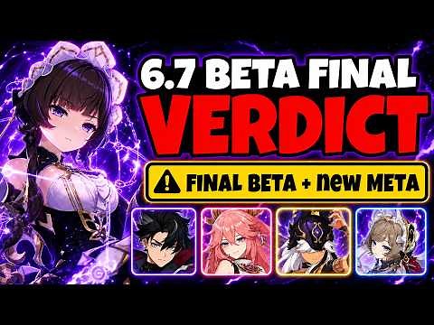 6.7 BETA IS DONE!!! SANDRONE FINAL VERDICT + STELLAR SUPERCONDUCT EXPLAINED - Genshin Impact