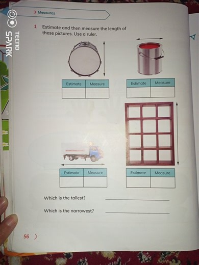 Estimate and then measure the length of these pictures using a ... | Filo