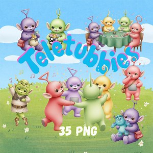 Teletubbies Clipart Pack 35 PNG | Cute Kids Characters | Fun Cartoon Graphics | Digital Download - Etsy