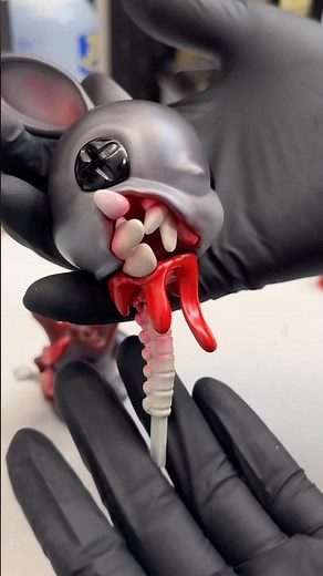 Exploding TNT Bunny rabbit sculpted in Nomad. Saturn 4 Ultra and Ultra 16k by ​⁠@ElegooOfficial