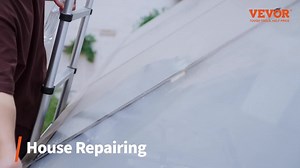 SKYSHALO Telescoping Ladder, 10.5 ft. Aluminum 1-button Retraction Collapsible Extension Ladder, 375 lb. Capacity SSLTN105170KGVQGIV0-1021