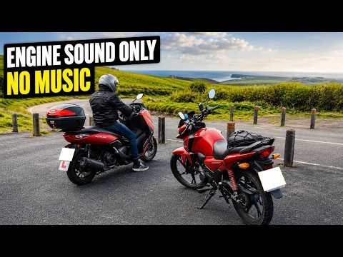 POV Honda CB125F & Yamaha NMAX Ride to Beachy Head and Seaford Head | No Music Scenic Ride