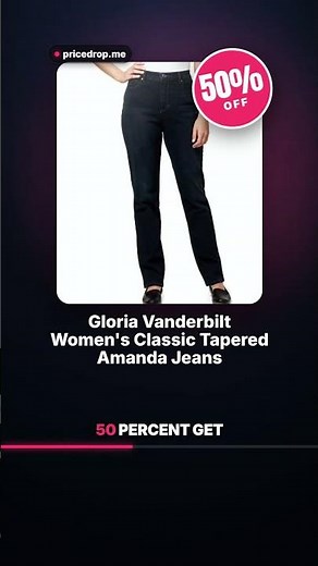 Gloria Vanderbilt Amanda Jeans 50% OFF — Classic Fit for $24.99