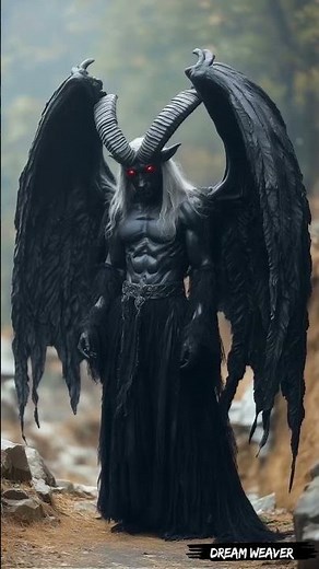 Six faces of demons created with artificial intelligence.