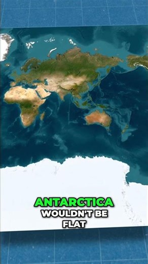 What's Actually Hiding Under Antarctica's Ice #antarctica #geography #shorts