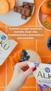 Oletko testannut tuorepuuroa samettisemmassa muodossa? 🤩Samettipuuro, eli blended oats, on sileä herkkupuuro, joka on vieläpä mutkattoman helppo valmistaa. Testaa vaikka! 👇 Ohje alla. Resepti:✨ Samettipuuro (blended oats) yhdelle ⌚ Valmistus 5-10min, jääkaapissa 2h - yön yli 📜 1,5 dl Fazer Alku Maistuvampi -puurohiutaleita 1 rkl chia-siemeniä 1 tl kanelia 1 rkl hunajaa 2 dl Fazer Aito Kaurajuomaa Koristeluun (näitä voit varioida mielesi mukaan): Persimoneja Mustikoita Suklaapaloja Fazer Alku 