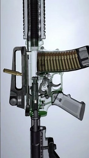 Inside The M4A1: How It Actually Works #shorts #guns