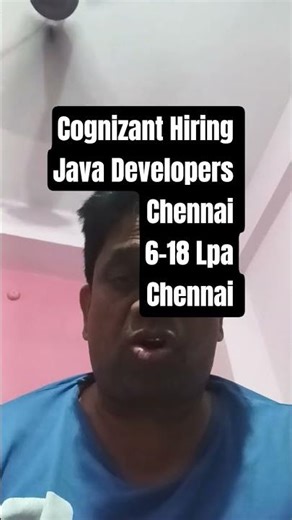 Cognizant Jobs 2026 | Java 8 + Oracle + Spring Boot